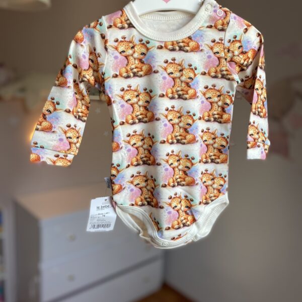 body niemowlęce żyrafy słodziaki